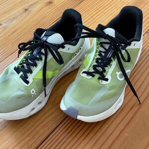 On Running Lime and Black Athletic Shoes